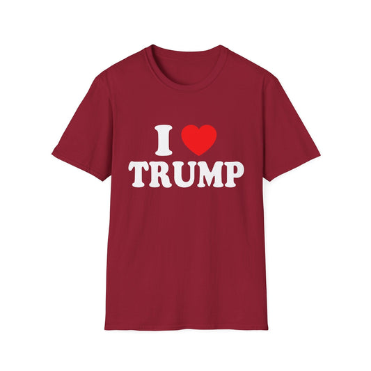 DragonMerch T-Shirt S / Cardinal Red I Love Trump I Heart Trump T-Shirt